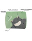 Cute cartoon animal memory foam lumbar support pillow