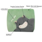 Cute cartoon animal memory foam lumbar support pillow