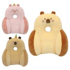 Cartoon animal plush lumbar support pillow