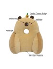 Cartoon animal plush lumbar support pillow