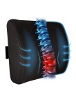 Ergonomic memory foam lumbar support pad