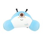 Cute cartoon round plush lumbar support pillow