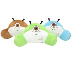 Cute cartoon round plush lumbar support pillow