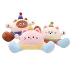 Butterfly-shaped plush lumbar support pillow