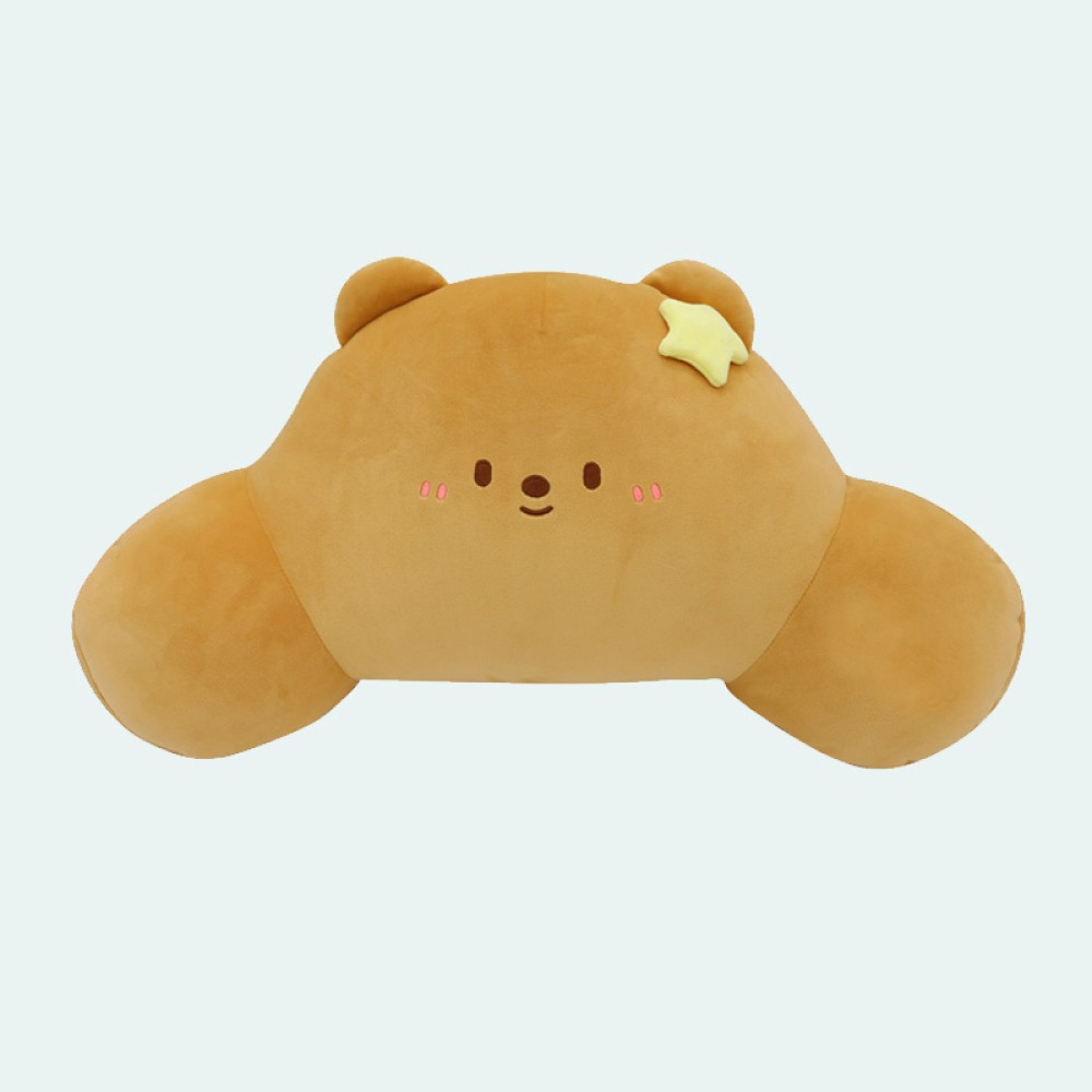 Butterfly plush lumbar support pillow