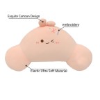 Butterfly plush lumbar support pillow