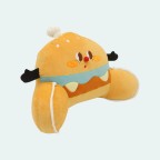 Extra-long plush lumbar support reading pillow