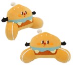 Extra-long plush lumbar support reading pillow