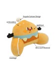 Extra-long plush lumbar support reading pillow