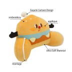 Extra-long plush lumbar support reading pillow