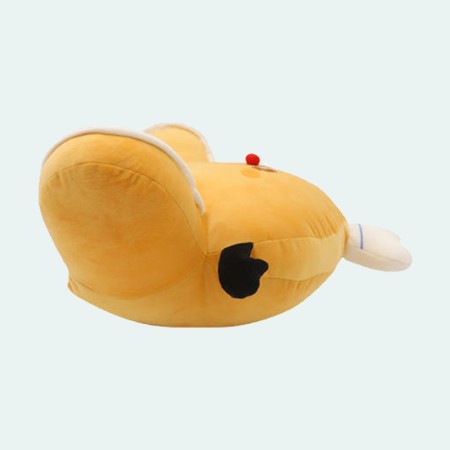 U-shaped velvet lumbar support pillow