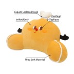 U-shaped velvet lumbar support pillow