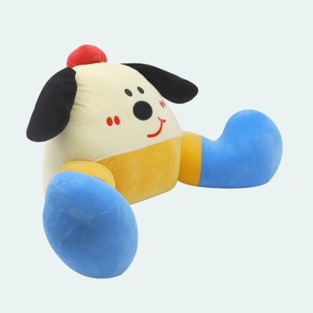 Velvet lumbar support pillow