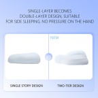 Double-layer memory foam cloud-like cervical pillow