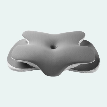 Memory foam mattress pillow for cervical spine correction