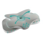 Memory foam mattress pillow for cervical spine correction