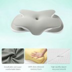 Memory foam mattress pillow for cervical spine correction