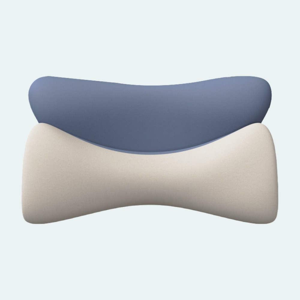 Glacier-shaped memory foam neck pillow