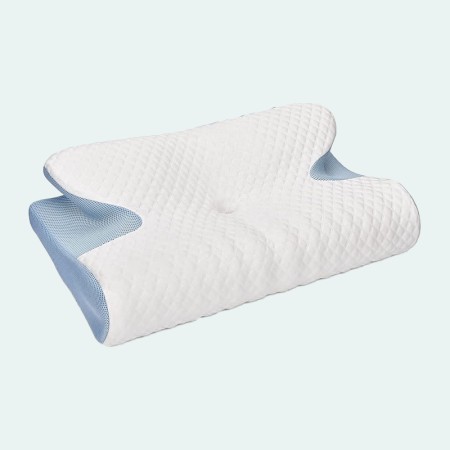 Ergonomic butterfly-shaped memory foam neck pillow