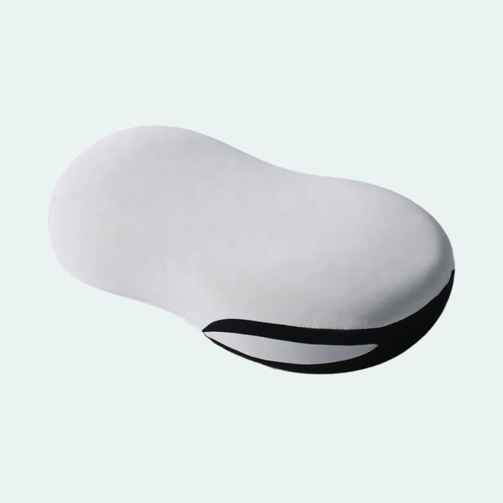 Bean-shaped memory foam cervical spine orthopedic pillow