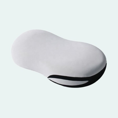 Bean-shaped memory foam cervical spine orthopedic pillow