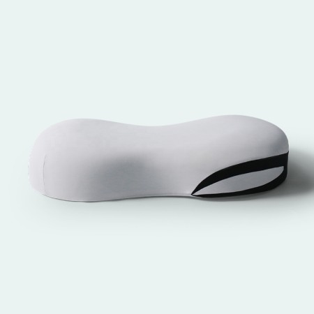 Bean-shaped memory foam cervical spine orthopedic pillow