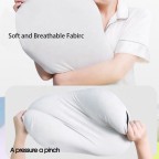 Bean-shaped memory foam cervical spine orthopedic pillow