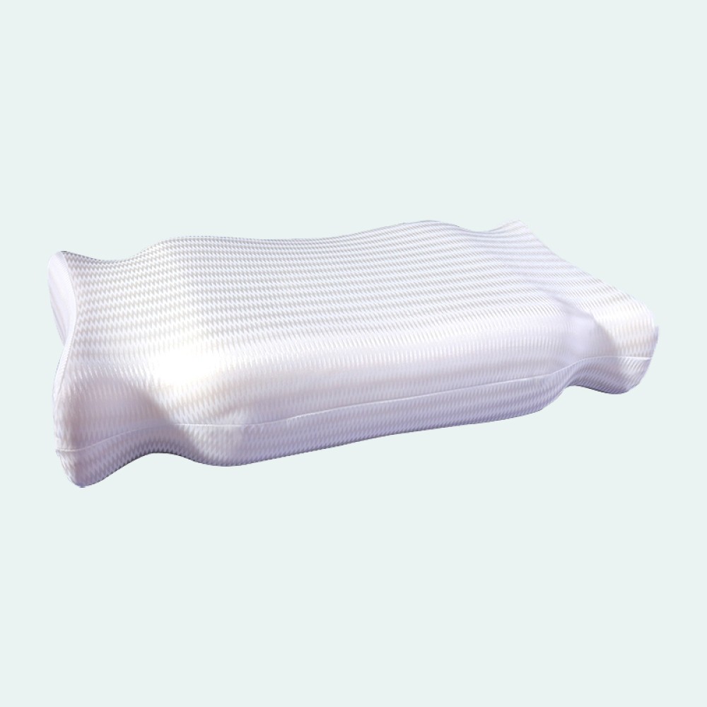 High-density memory foam neck-aligning pillow