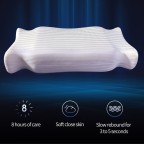 High-density memory foam neck-aligning pillow