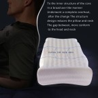 High-density memory foam neck-aligning pillow