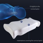 High-density memory foam neck-aligning pillow
