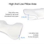 Side-contour memory foam cervical pillow