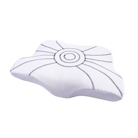 Waveform memory foam neck support pillow