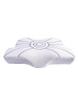 Waveform memory foam neck support pillow