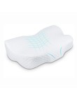 Waveform memory foam neck support pillow