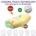 Ergonomic cervical memory foam contour pillow