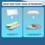 Ergonomic cervical memory foam contour pillow