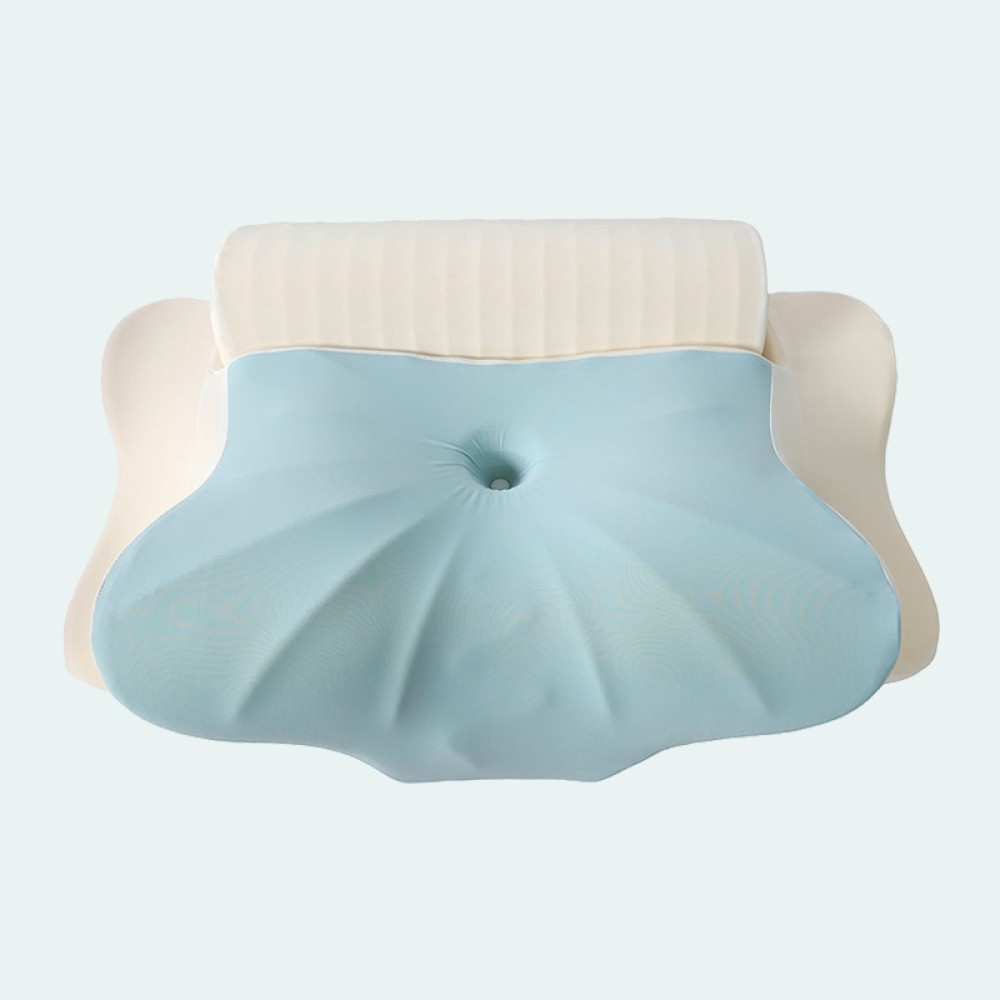 Portable Ergonomic Knitted Memory Foam Pillow