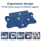 Portable Ergonomic Knitted Memory Foam Pillow