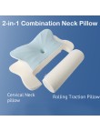 Portable Ergonomic Knitted Memory Foam Pillow