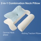 Portable Ergonomic Knitted Memory Foam Pillow