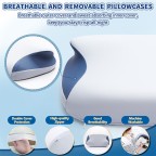 Cat-ear shaped memory foam cervical pillow