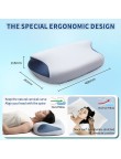 Cat-ear shaped memory foam cervical pillow