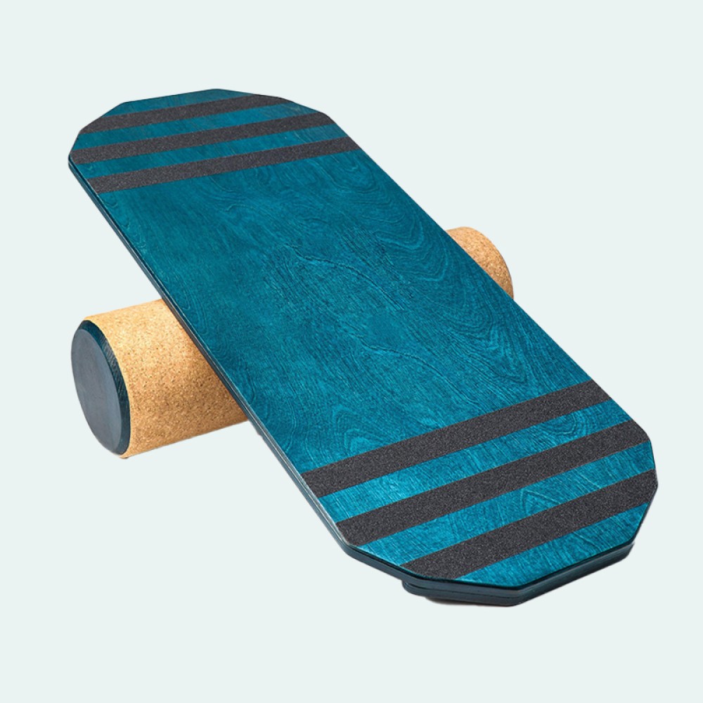 Wooden cork balance training board