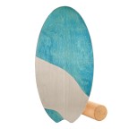 Multifunctional wooden surf balance training board