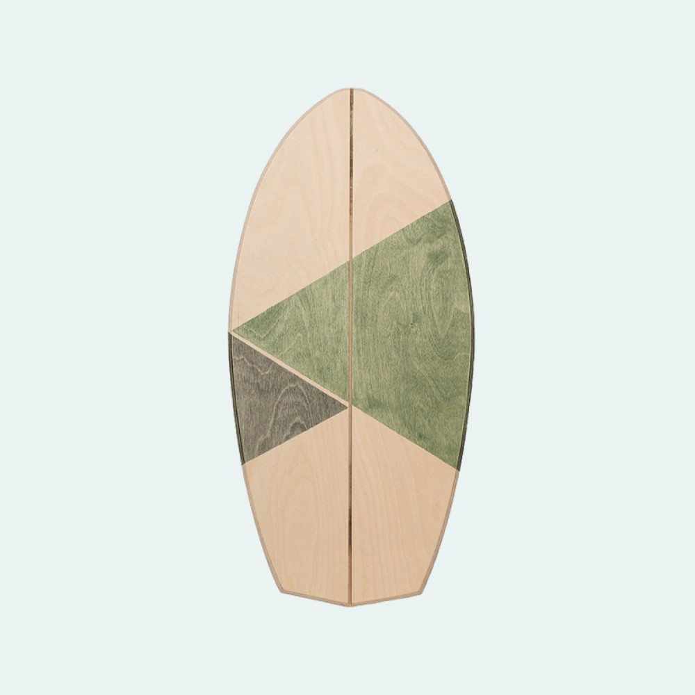 Multifunctional wooden balance training skateboard