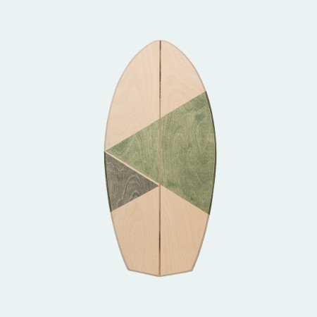 Multifunctional wooden balance training skateboard