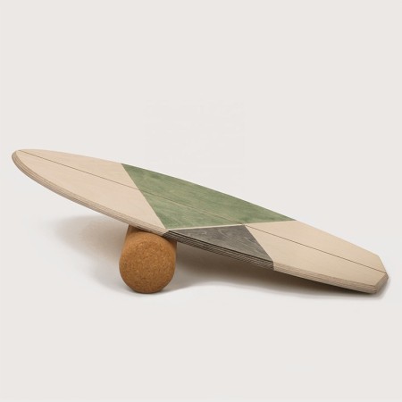 Multifunctional wooden balance training skateboard