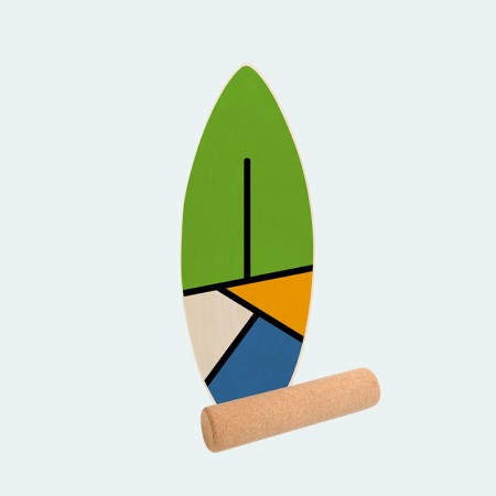 Classic wooden balance training board