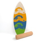 Classic wooden balance training board